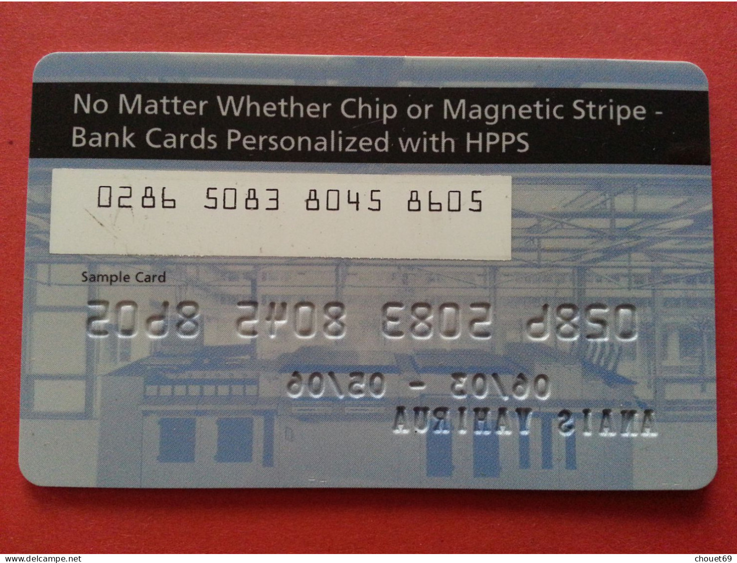 ORGA BANK CARD TEST CARD N° Behind Smart Demo (BA0415 - Credit Cards (Exp. Date Min. 10 Years)