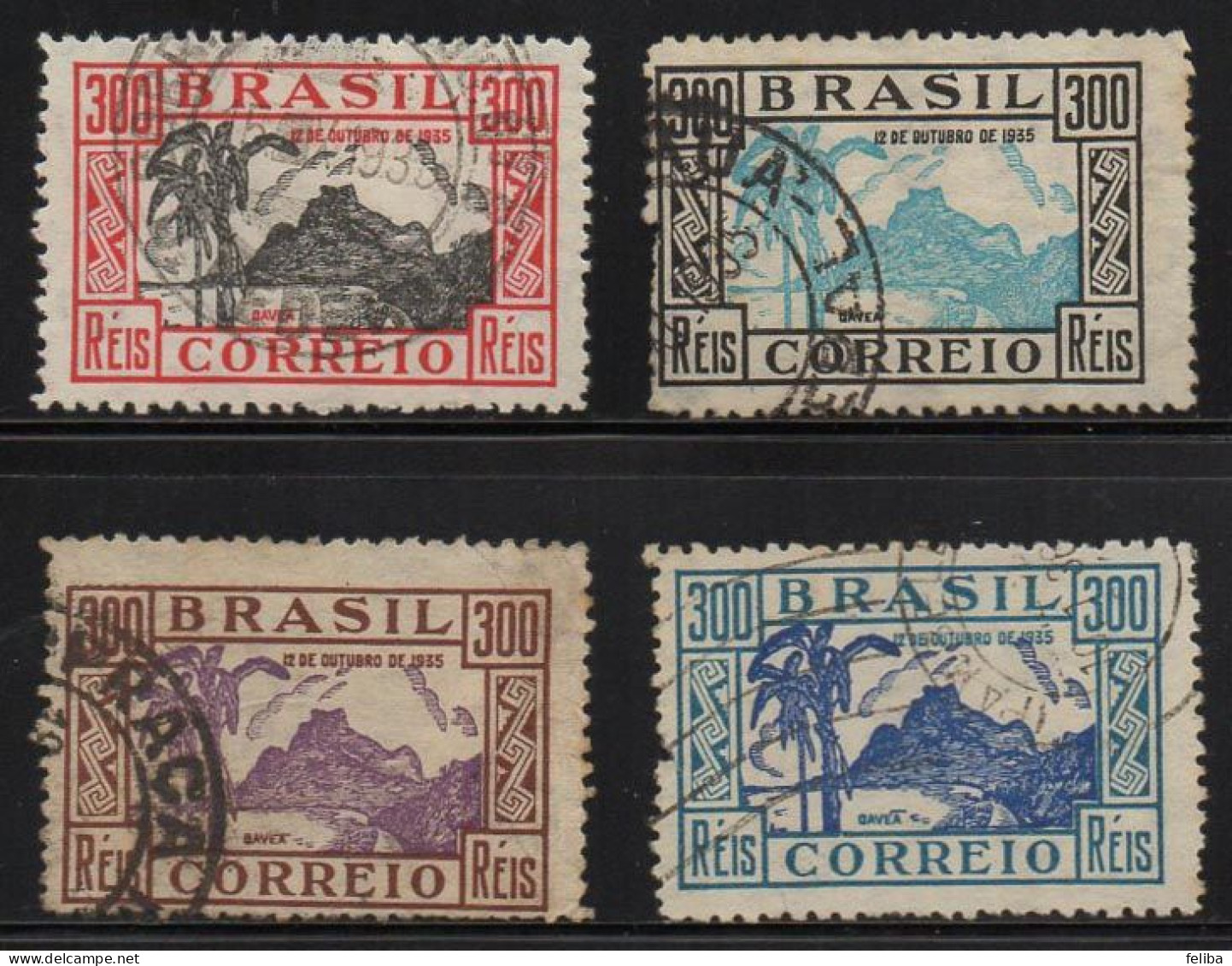 Brazil 1935 Yvert 295 / 298 - Used Stamps