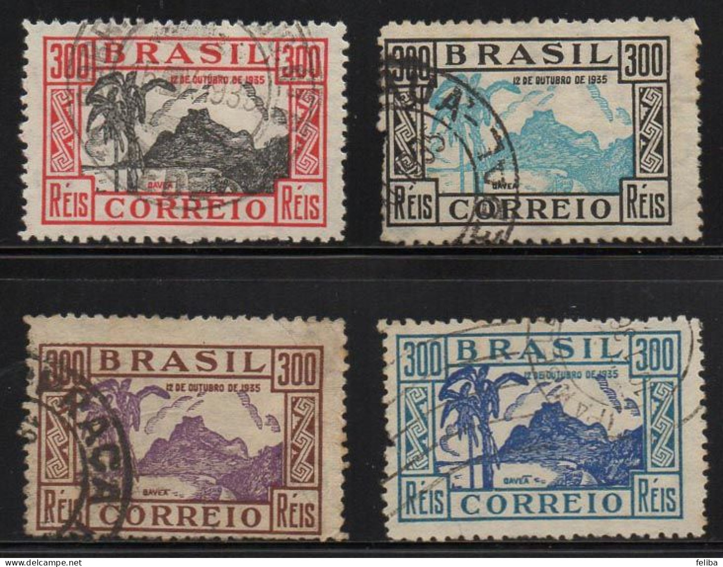 Brazil 1935 Yvert 295 / 298 - Gebruikt