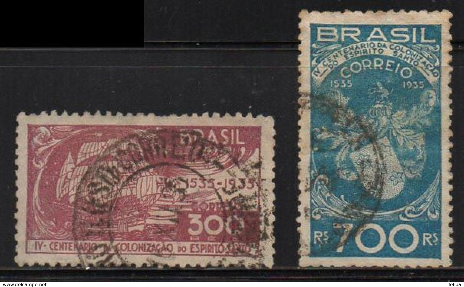Brazil 1935 Yvert 300 / 301 - Oblitérés