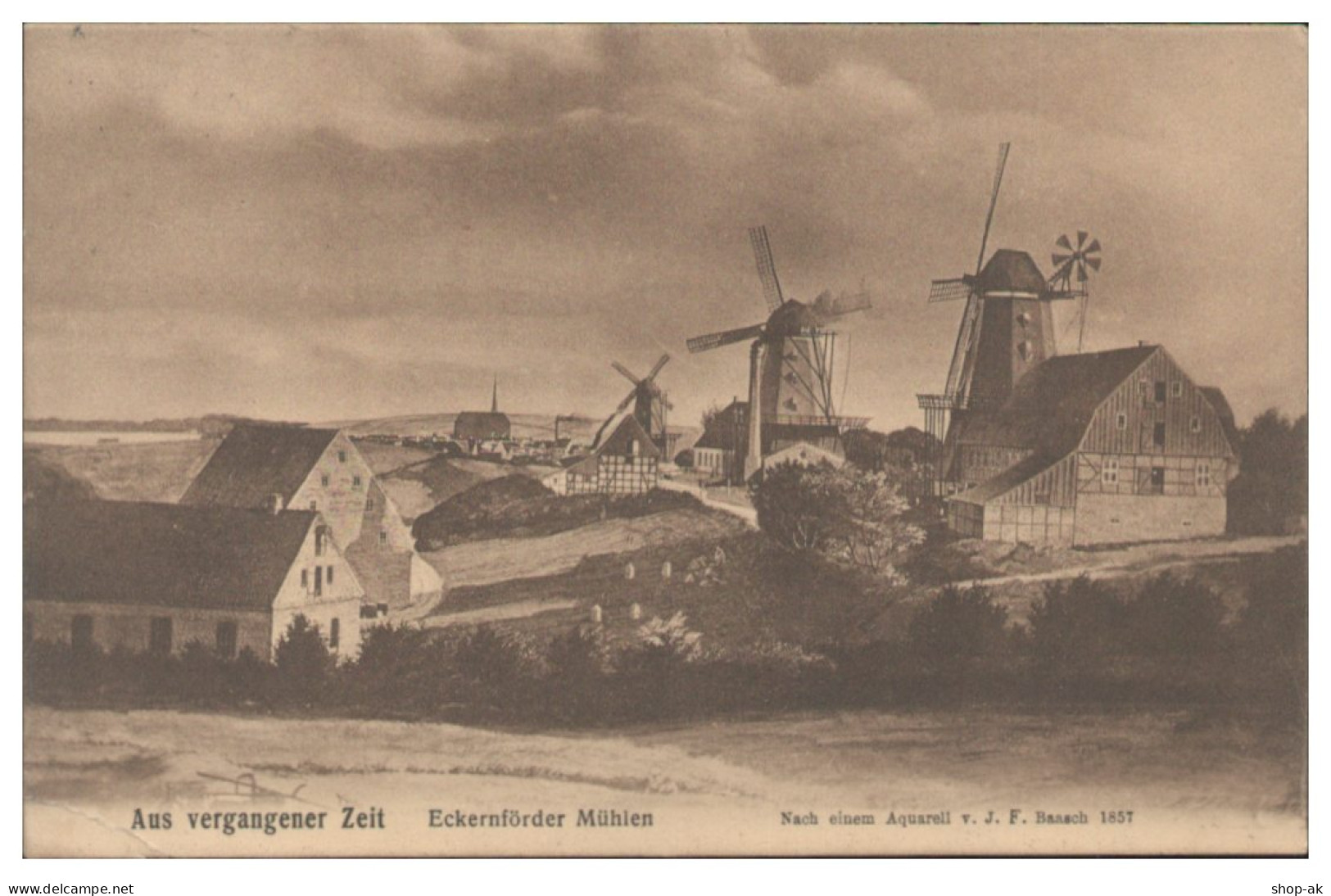 XX19453/ Eckernförder Mühlen  "Aus Vergangener Zeit"  Windmühle 1912 AK - Eckernfoerde