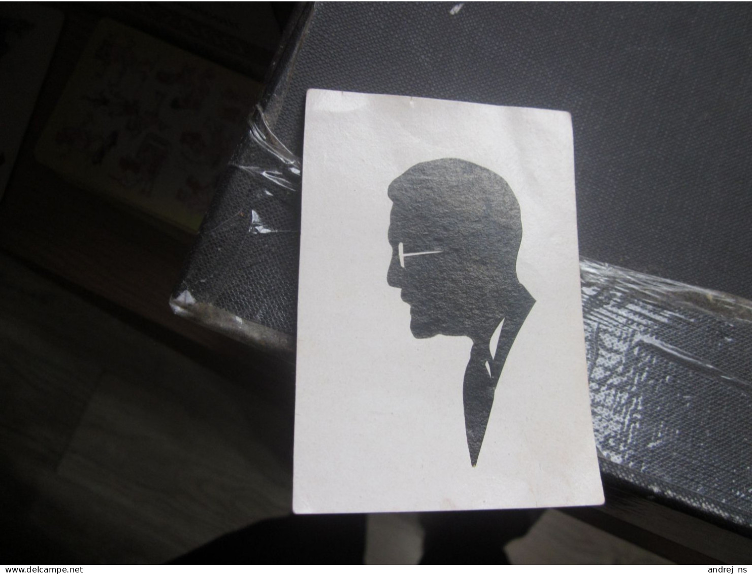 Silhouette Man 6.5x9 Cm - Scherenschnitt - Silhouette