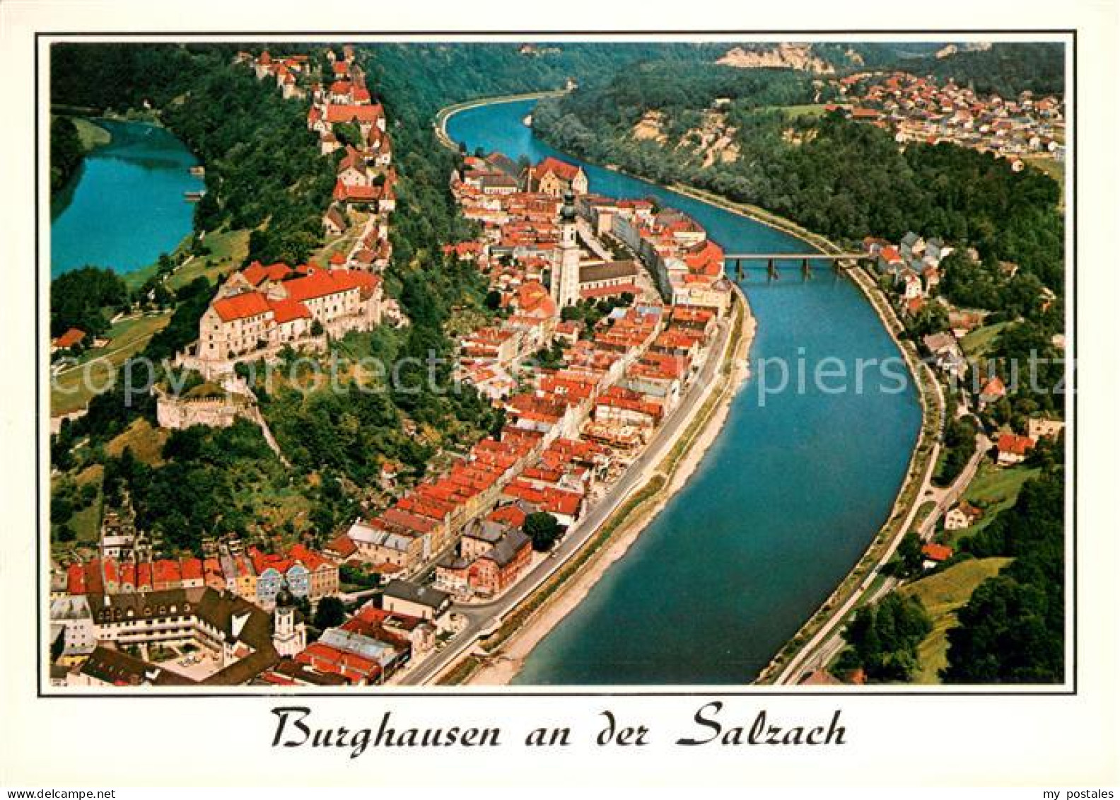 73647174 Burghausen Salzach Fliegeraufnahme Mit Burg Burghausen Salzach - Burghausen