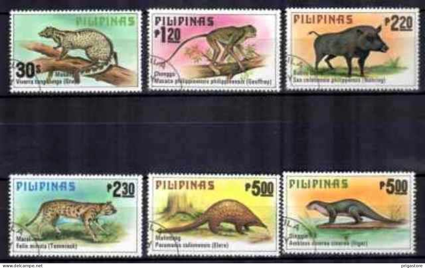 Philippines 1979 Animaux Sauvages (33) Yvert N° 1121 à 1126 Oblitéré Used - Filipinas