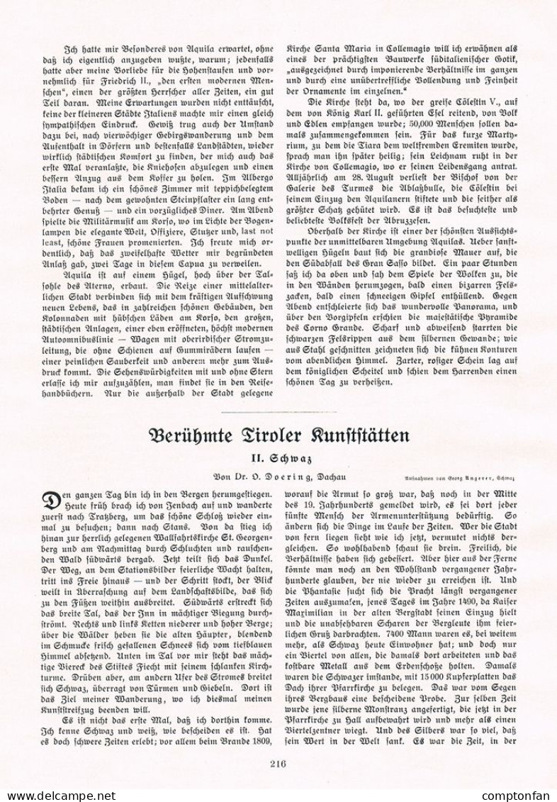 A102 1455 Schwaz Tirol Kunststätte Franziskanerkloster Artikel 1909 - Autres & Non Classés