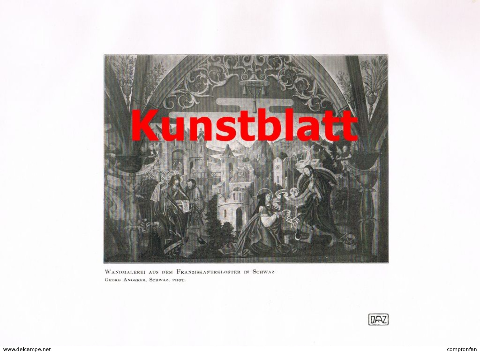 A102 1455 Schwaz Tirol Kunststätte Franziskanerkloster Artikel 1909 - Altri & Non Classificati