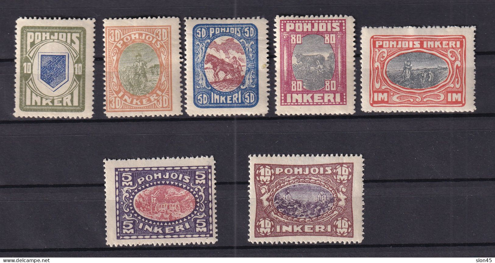 North Ingermanland 1920 2 Sets Genuine + Forgeries MH 15970 - Ongebruikt