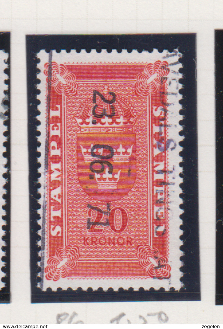 Zweden Fiskale Zegel Cat. Barefoot : Staempel(Documentary) 86 - Revenue Stamps