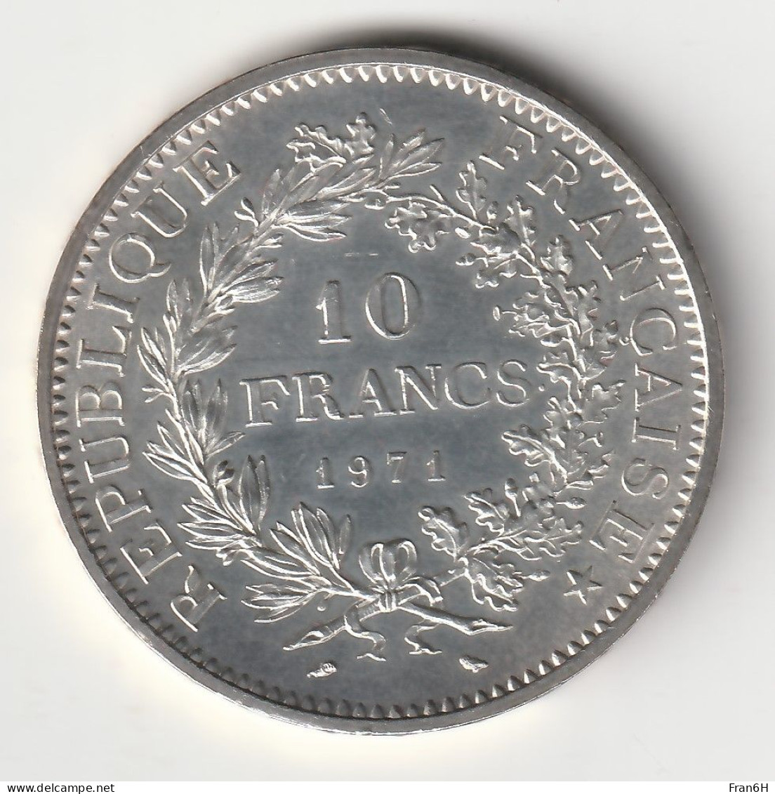 10 Francs Hercule Argent 1971 - Silver - - 10 Francs