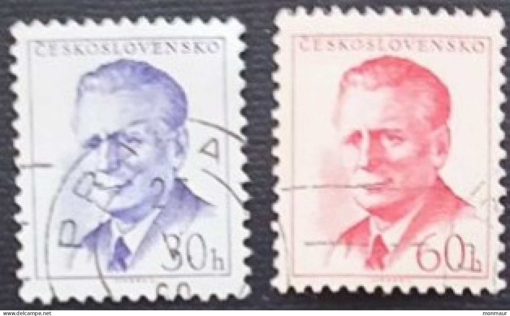 CECOSLOVACCHIA  1958 PRESIDENT NOVOTNY - Usados