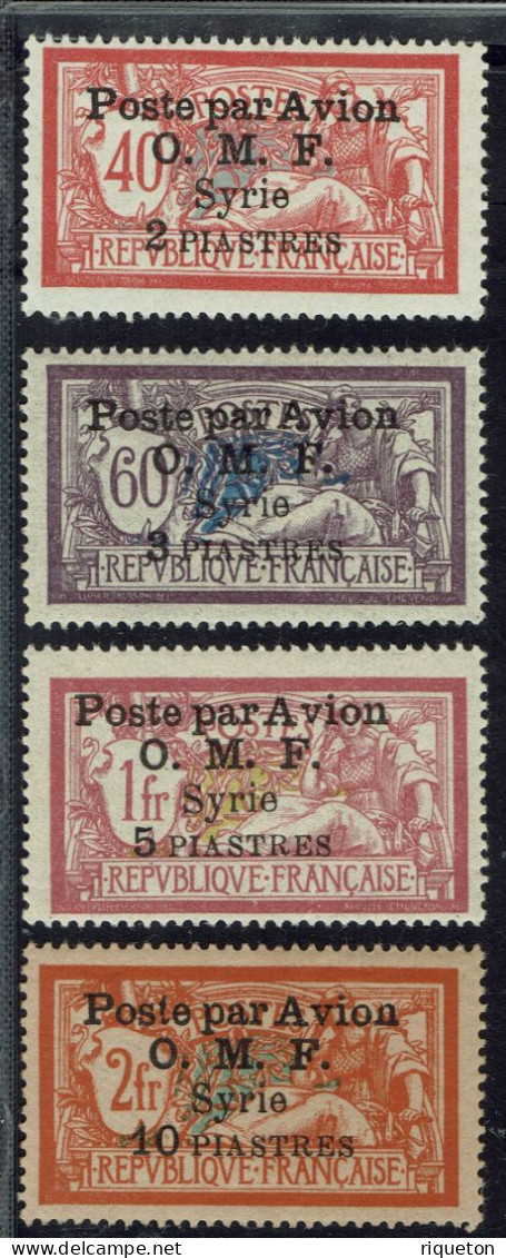 Syrie. 1922. Poste Aérienne N° 10/13* - Aéreo