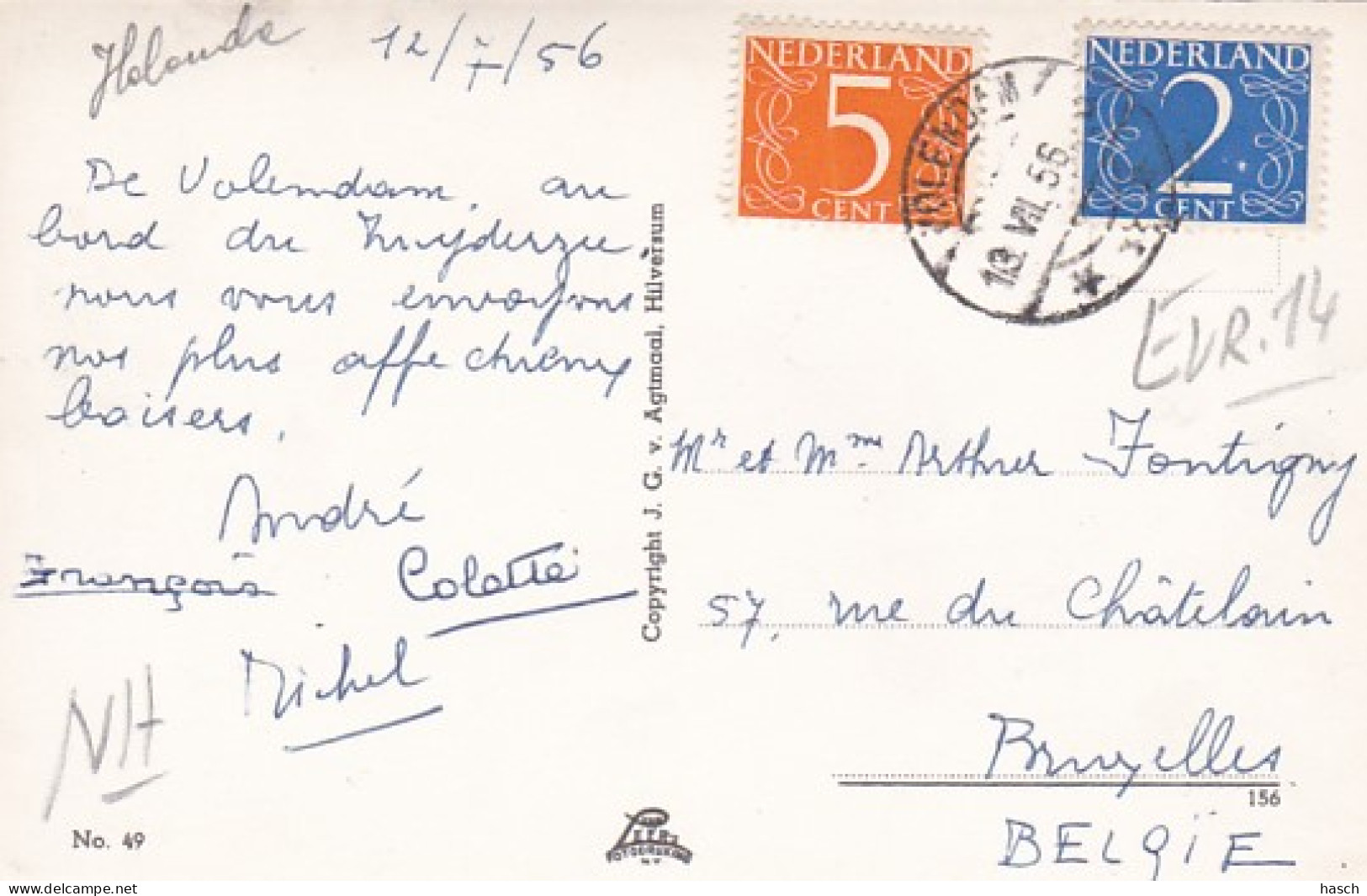 37659Volendam, Even Buurten 1956 - Volendam
