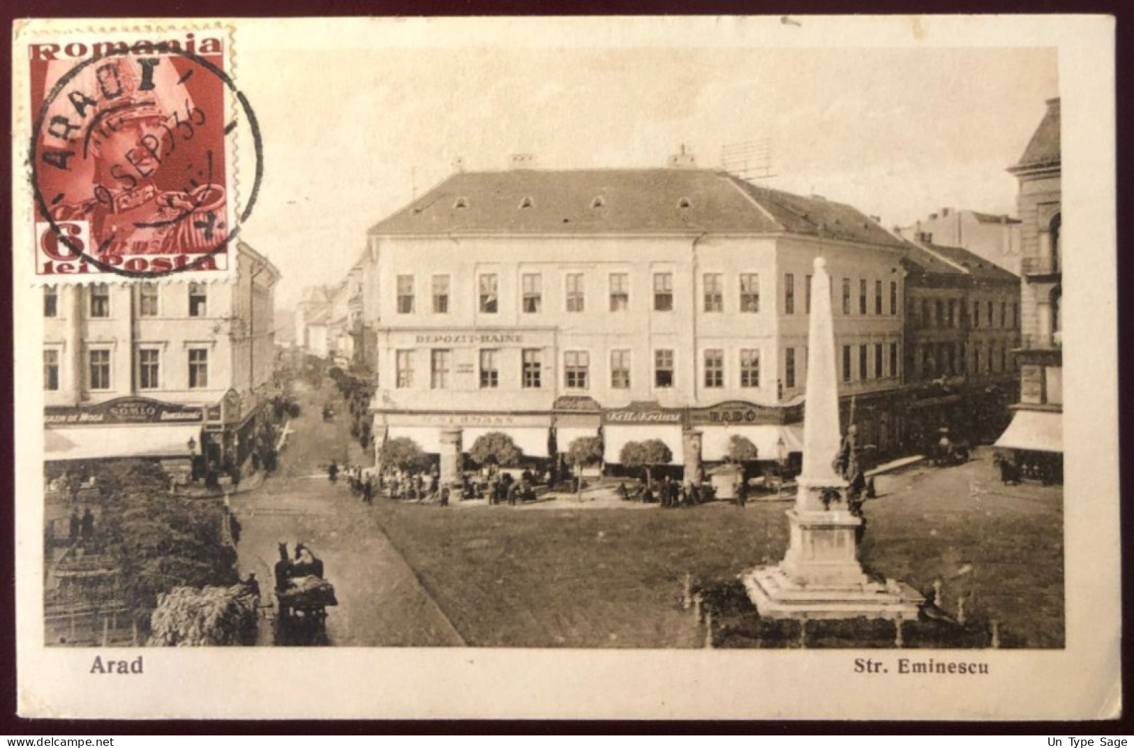 Roumanie, Divers Sur CPA, Cachet ARAD I 9.9.1936 Pour La France - (N244) - Brieven En Documenten