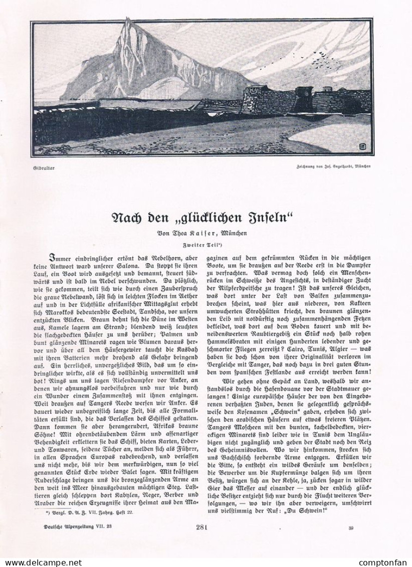 A102 1466-3 Thea Kaiser Kanarischen Inseln Teneriffa Artikel 1907 - Autres & Non Classés