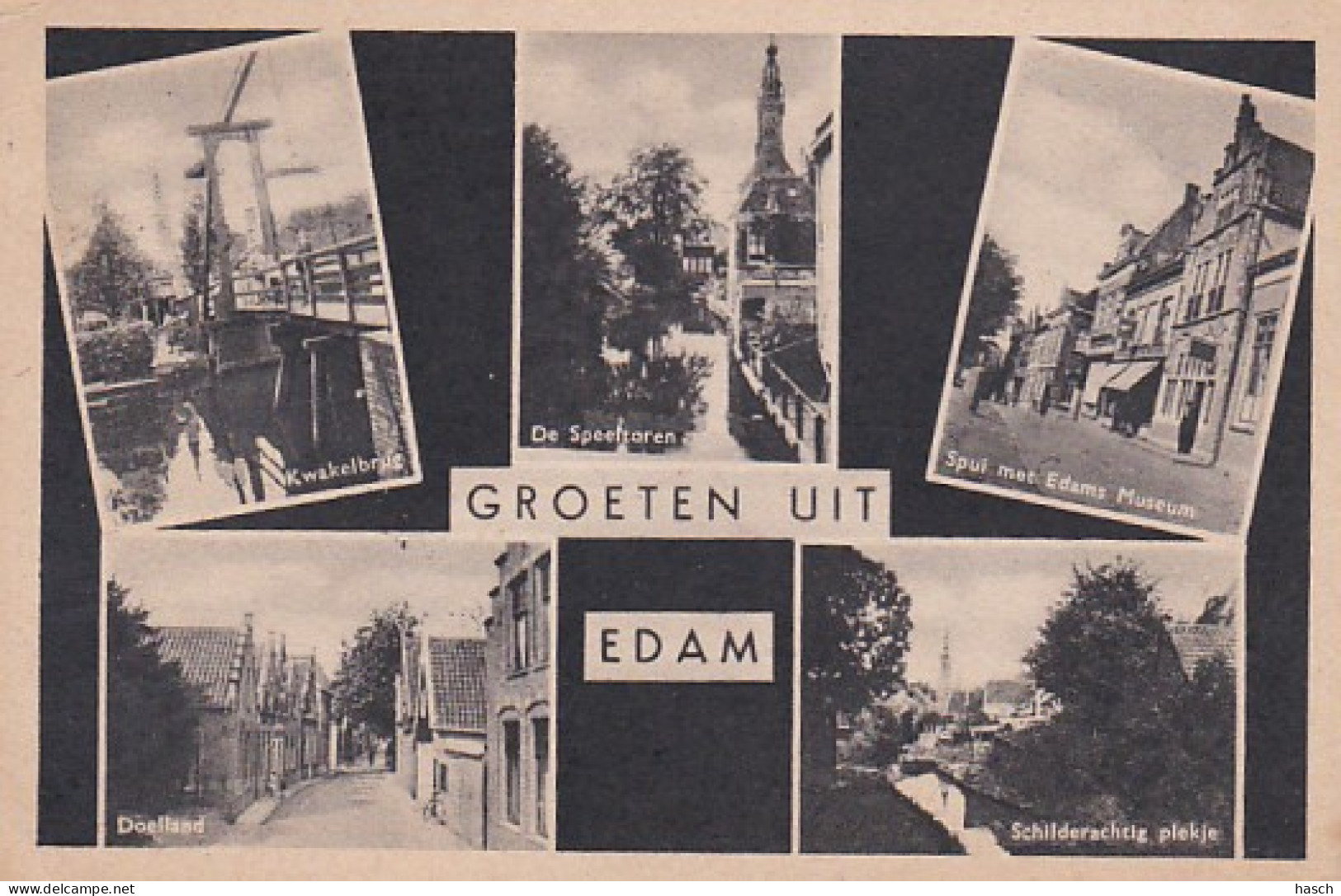 3765	111	Edam, Groeten Uit (kleine Vouwen In De Hoeken) - Edam