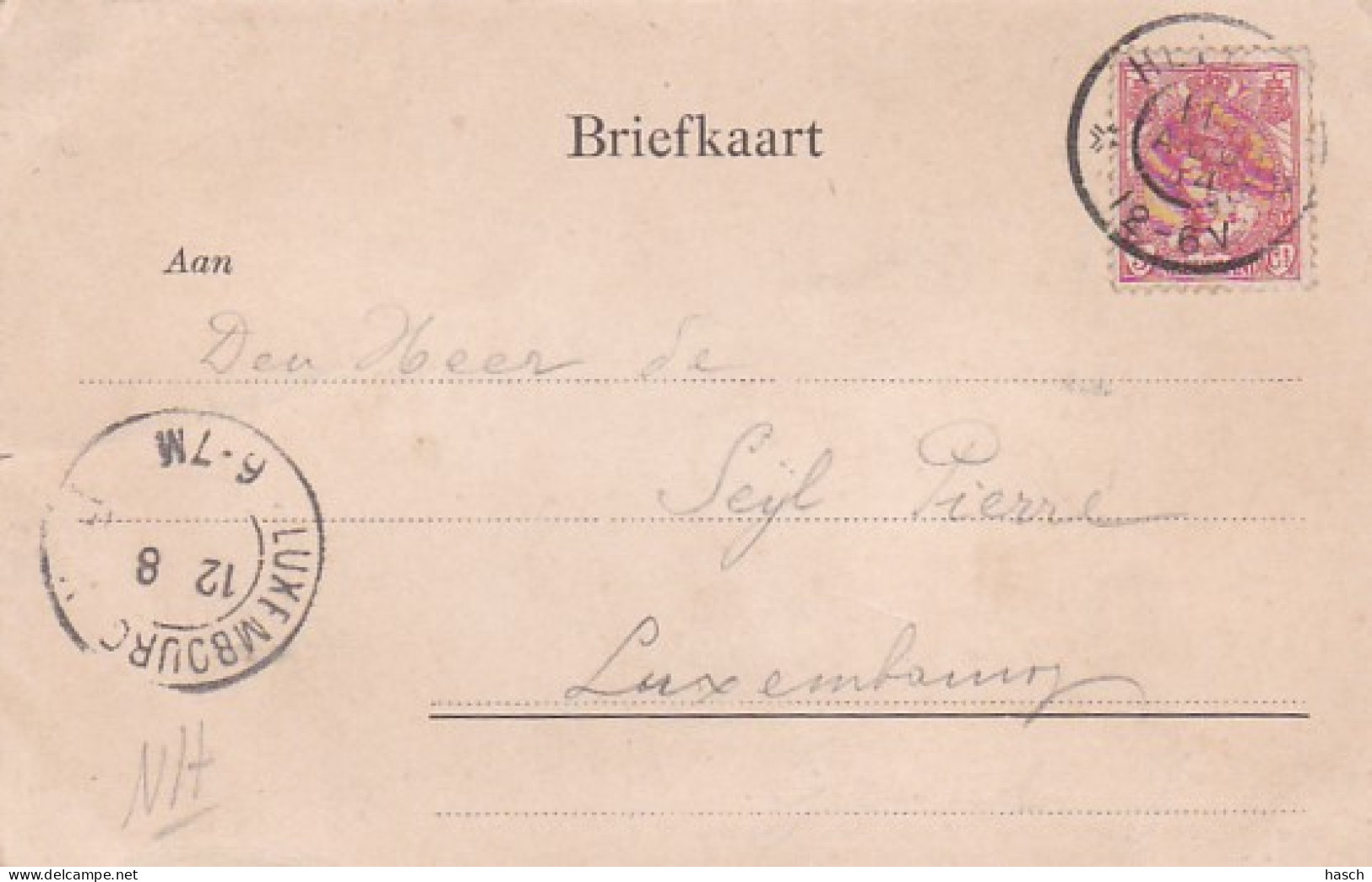 3765	120	Den Helder, Westgracht (poststempel 1904) (kleine Vouwen In De Hoeken) - Den Helder