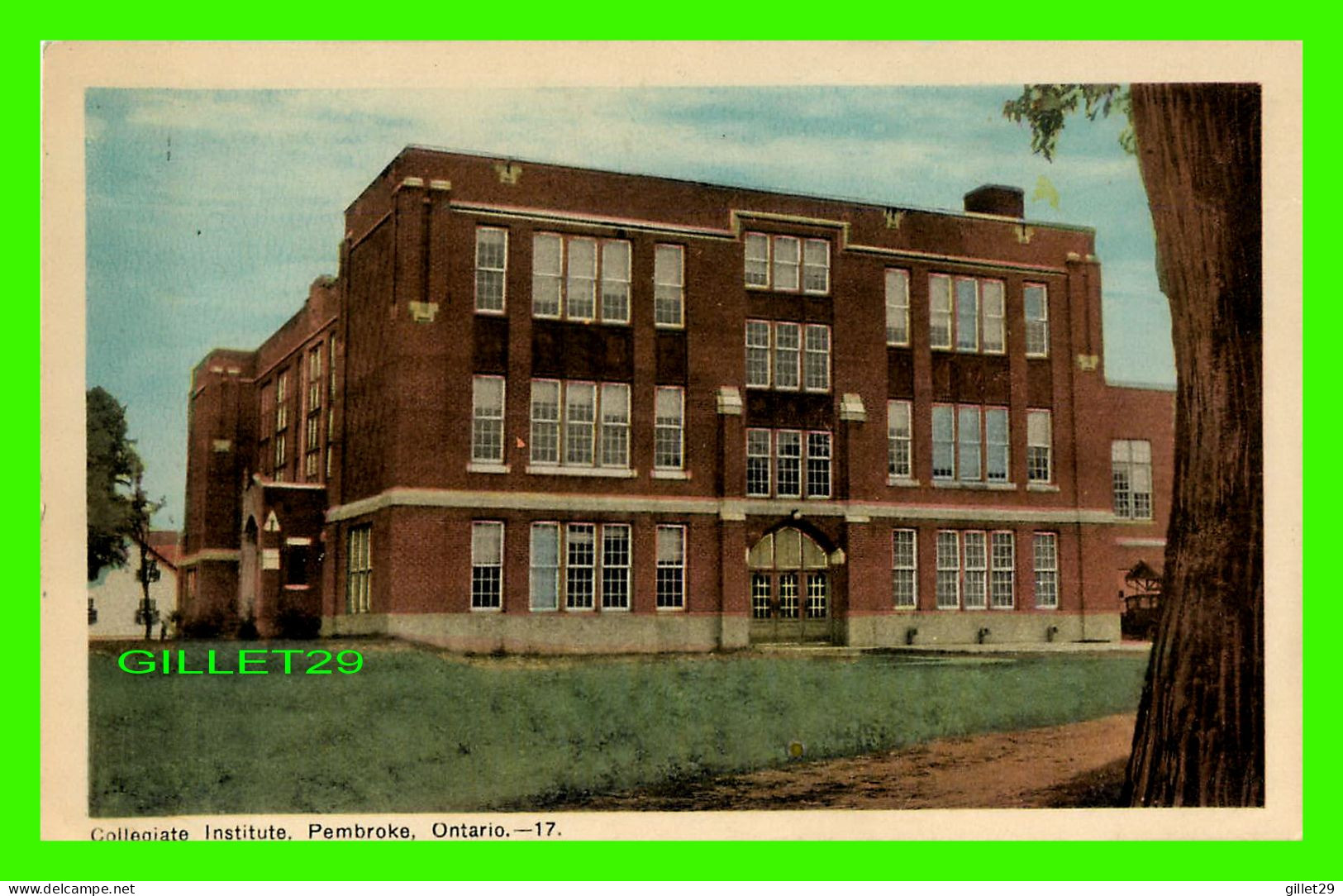 PEMBROKE, ONTARIO - COLLEGIATE INSTITUTE - PECO - - Otros & Sin Clasificación