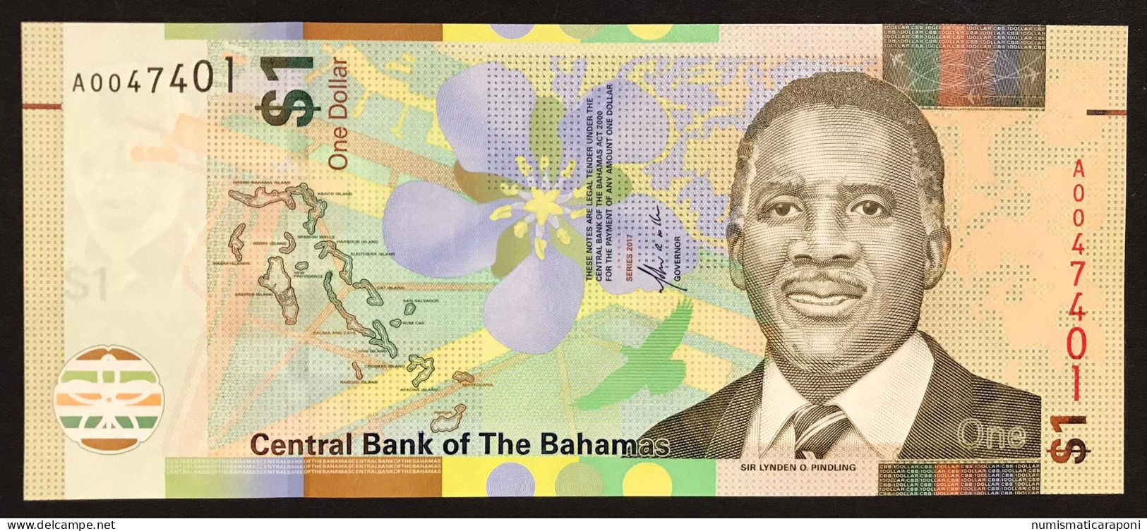 Bahamas  1 Dollars Series 2017 Fds UNC  Lotto 038 - Bahama's