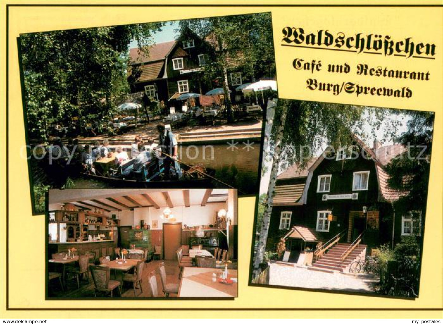 73644551 Burg Spreewald Cafe Restaurant Waldschloesschen Kahn Wasserstrasse Burg - Burg (Spreewald)