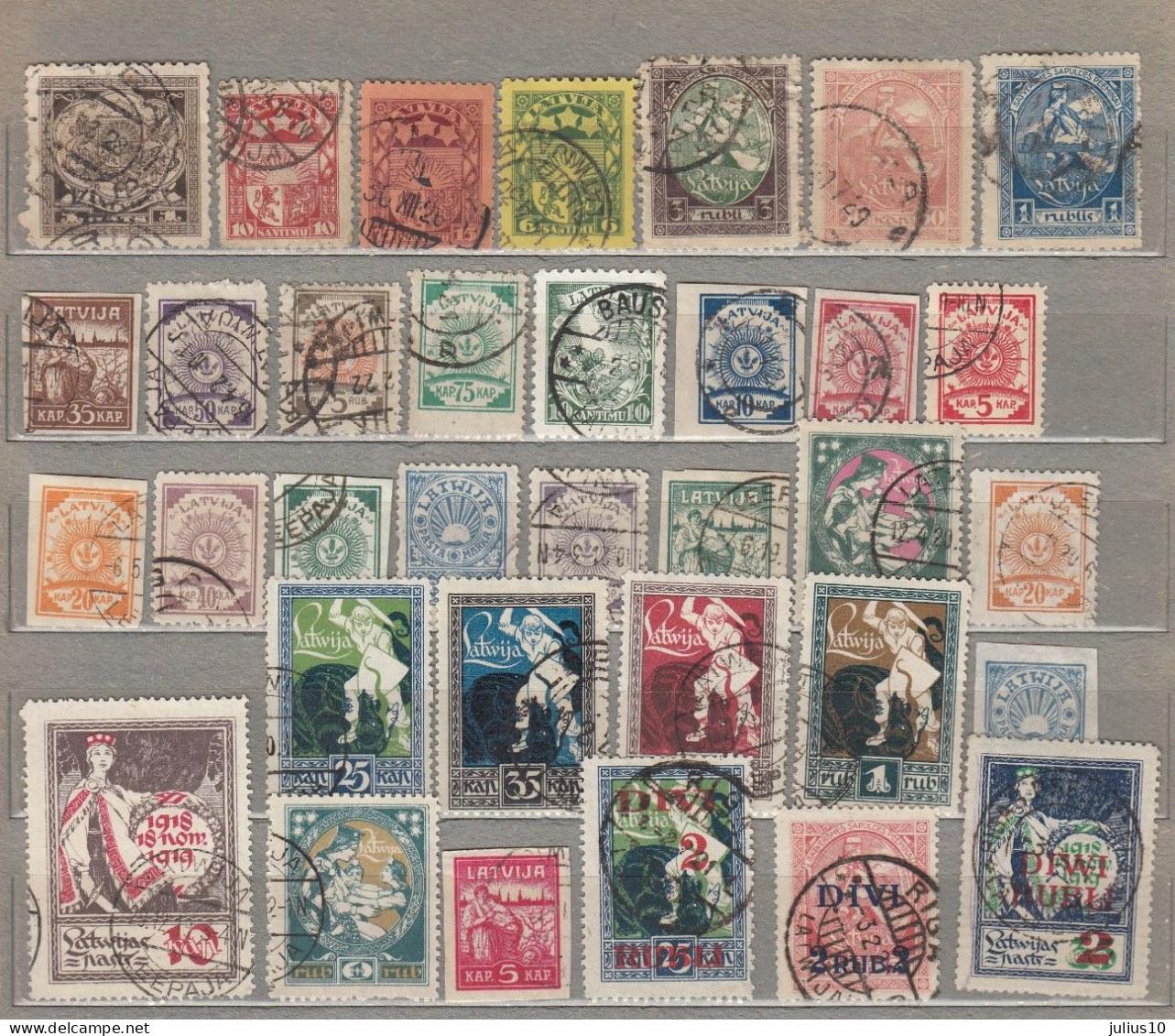 LATVIA 1918-1940 Used (o) Different Stamps #V335 - Lettland