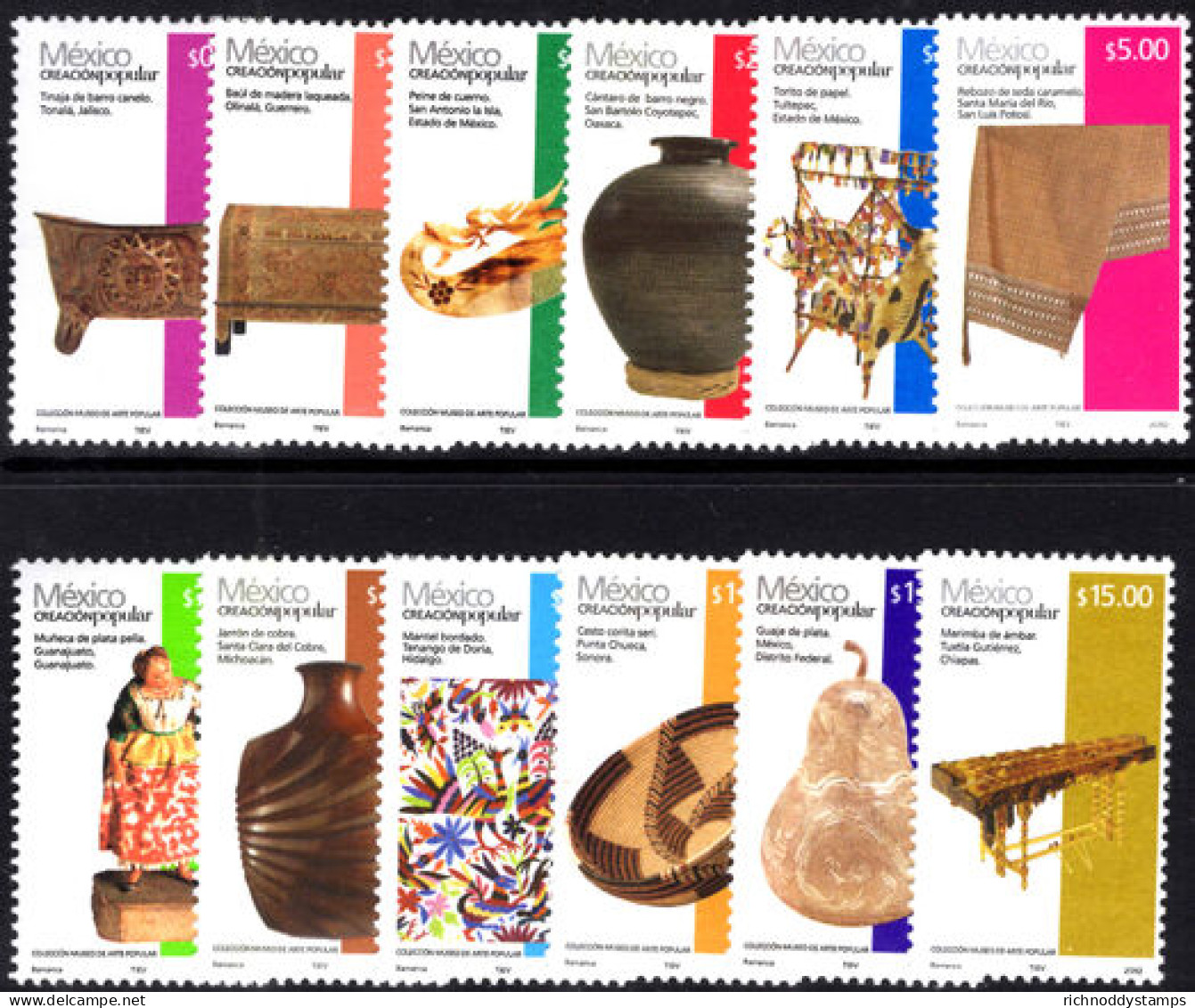 Mexico 2010 Crafts 2010 Imprint Set Unmounted Mint. - Mexico