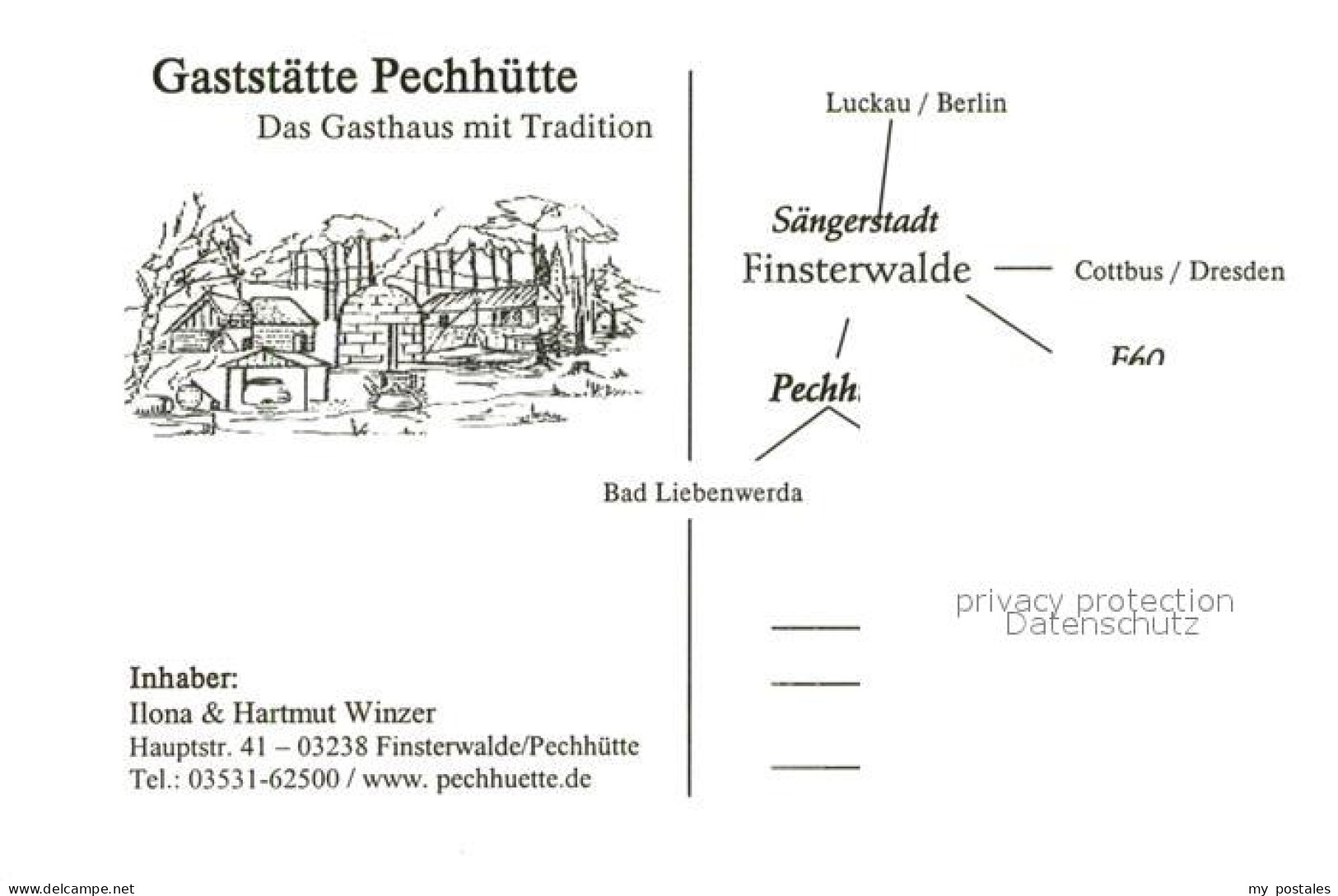 73643874 Finsterwalde Gaststaette Pechhuette Finsterwalde - Finsterwalde