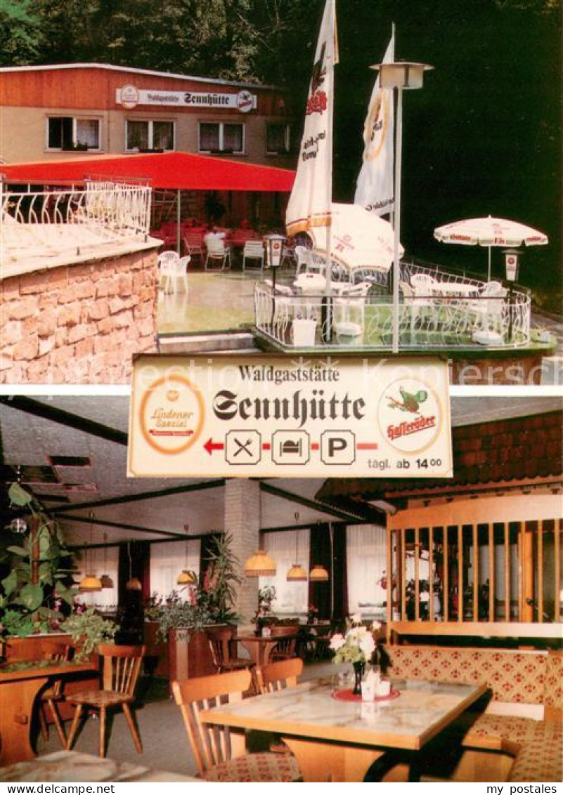 73643061 Bad Frankenhausen Waldgaststaette Sennhuette Terrasse Bad Frankenhausen - Bad Frankenhausen