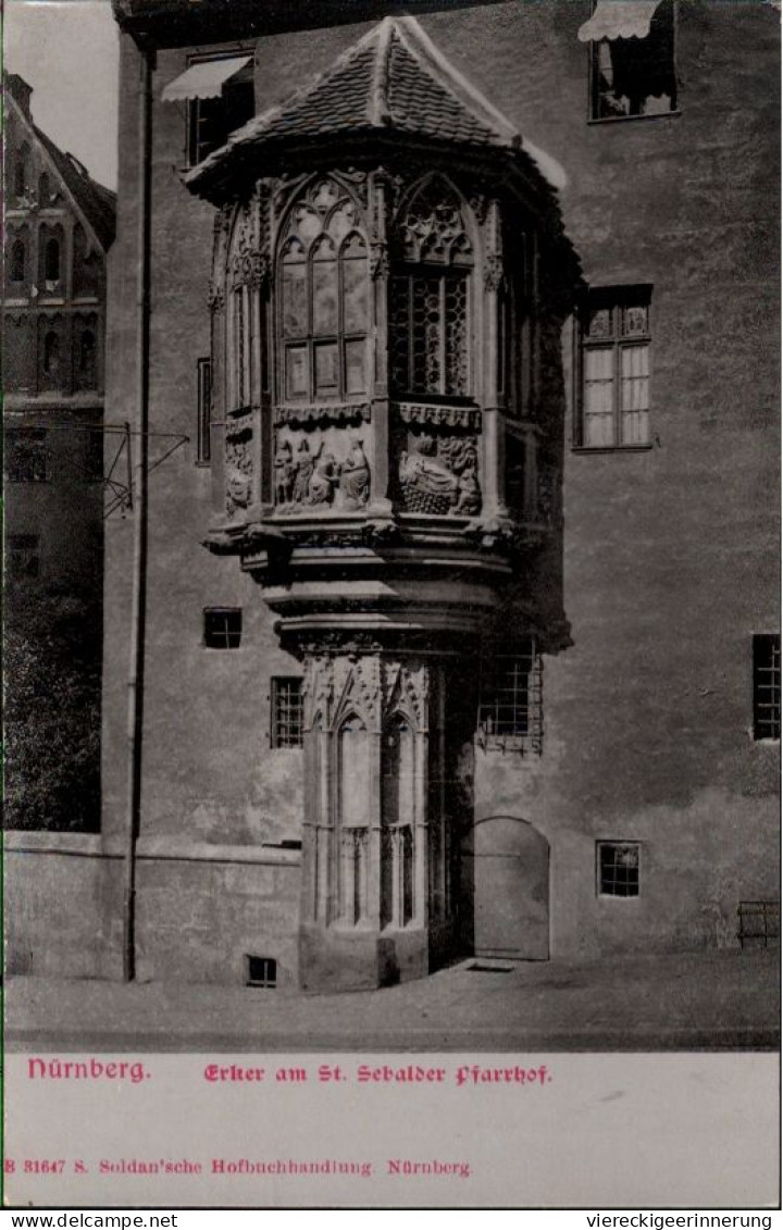 ! Alte Ansichtskarte Nürnberg, Erker Pfarrhof - Nürnberg