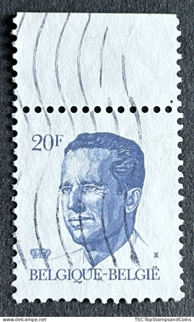 BEL2135U6 - King Baudouin 1st. - 20 F Used Stamp - Belgium - 1984 - 1981-1990 Velghe