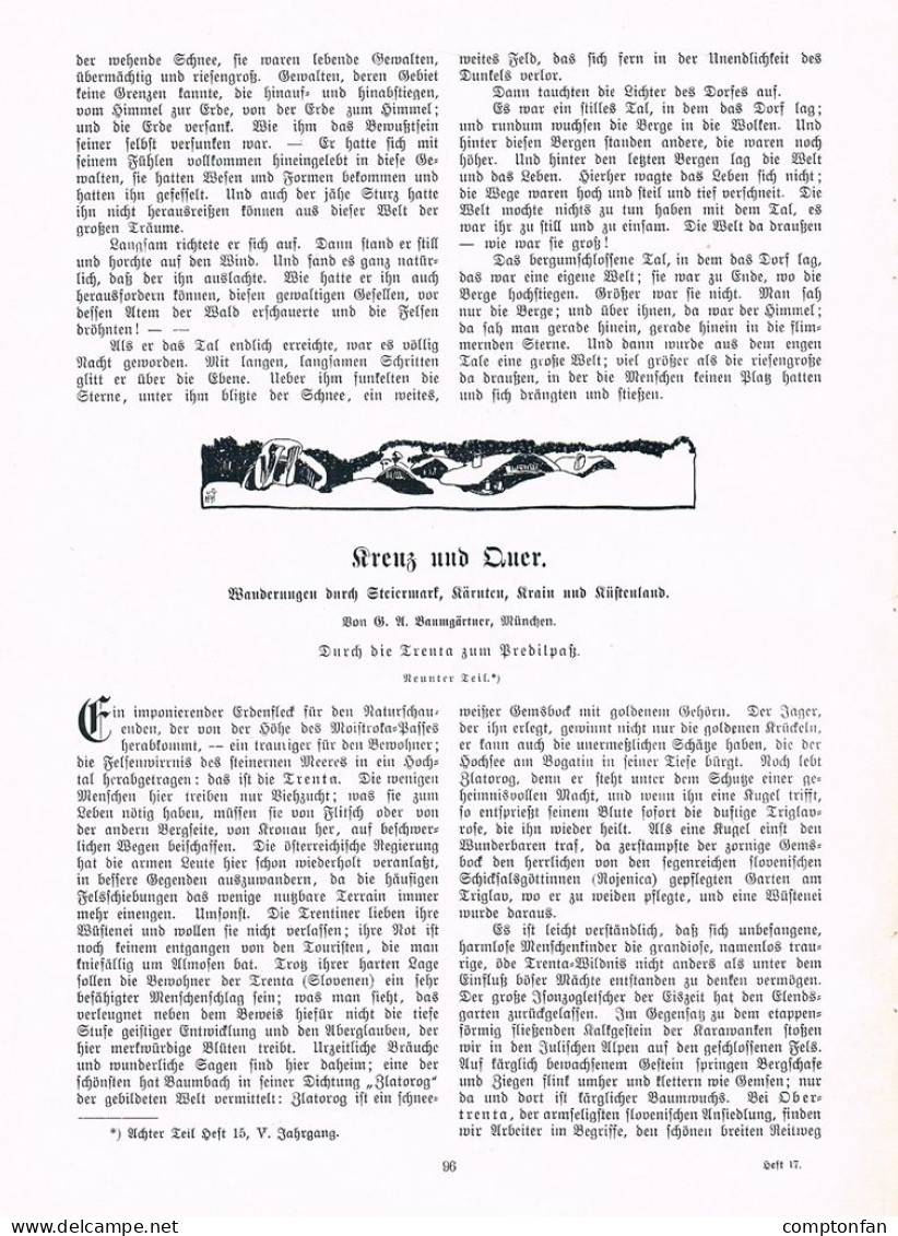 A102 1473 Baumgärtner Trenta Razor Predilpass Slowenien Artikel 1905 - Autres & Non Classés