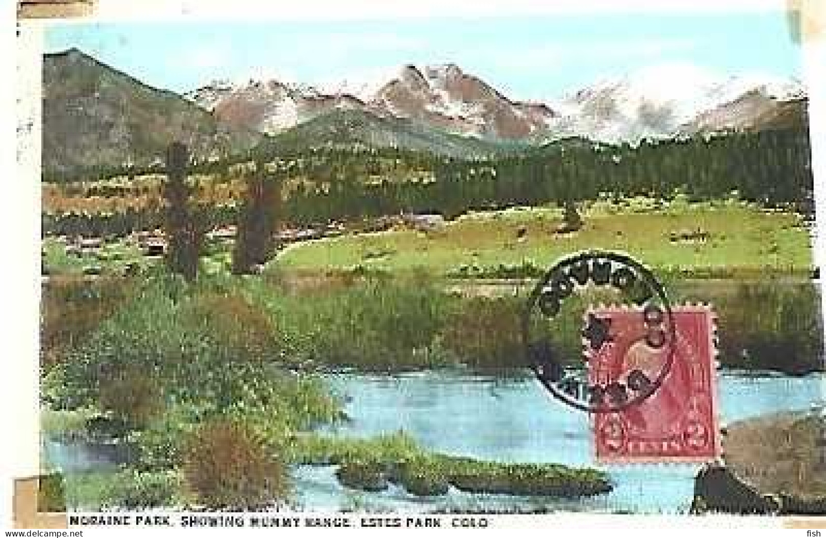 United States & Marcofilia, Moraine Park, Showing Mummy Range, Colorado, Denver (42007) - Denver