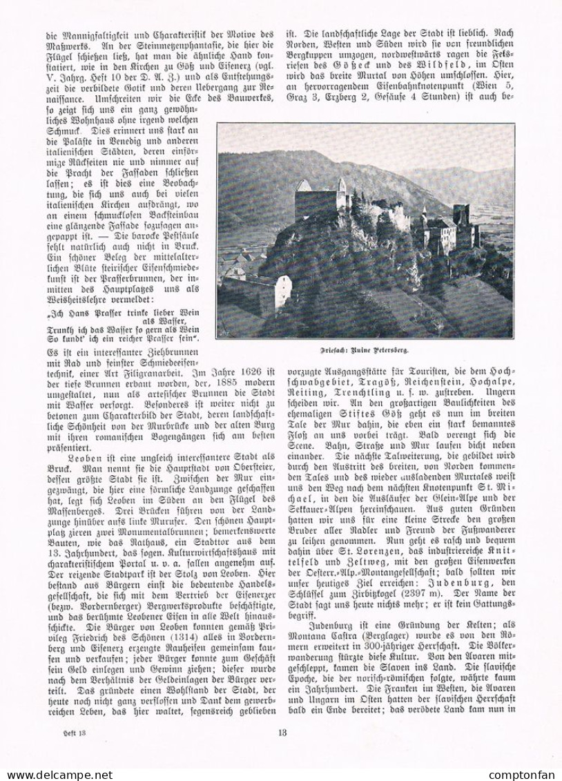 A102 1474 Baumgärtner Bruck Leoben Judenburg Kärnten Artikel 1905 - Autres & Non Classés