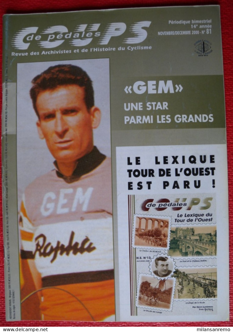 CYCLISME: CYCLISTE : REVUE COUPS DE PEDALES:N°81 - Cyclisme