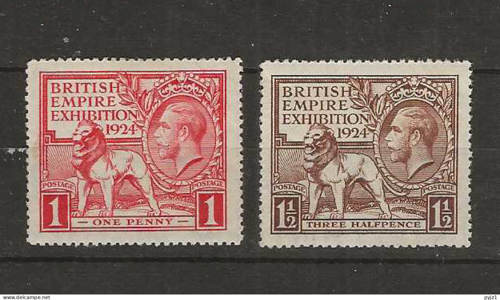 1924 MNH Great Britain Mi 166-67 Postfris** - Neufs