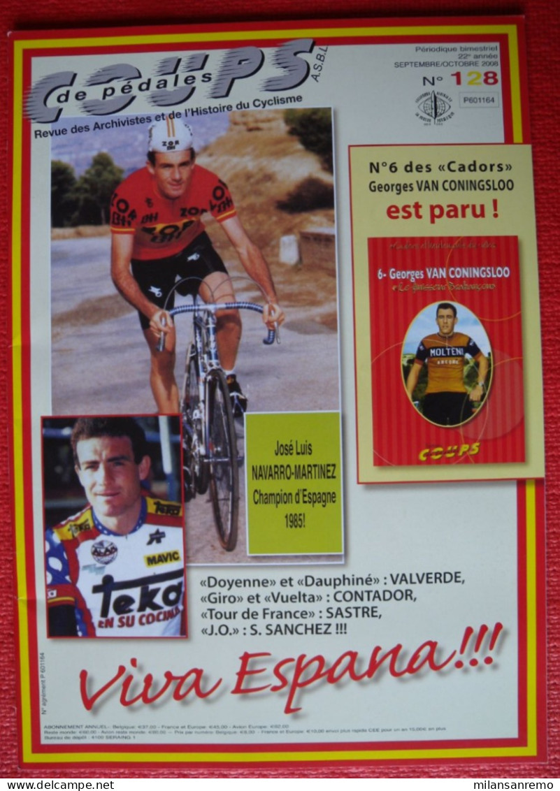 CYCLISME: CYCLISTE : REVUE COUPS DE PEDALES:N°128 - Cyclisme