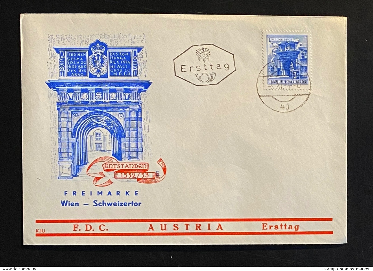 Österreich 1962 Bauten WIEN SCHWEIZERTOR Mi. 1119 FDC Schmuckkuvert Gestempelt/o WIEN - Lettres & Documents