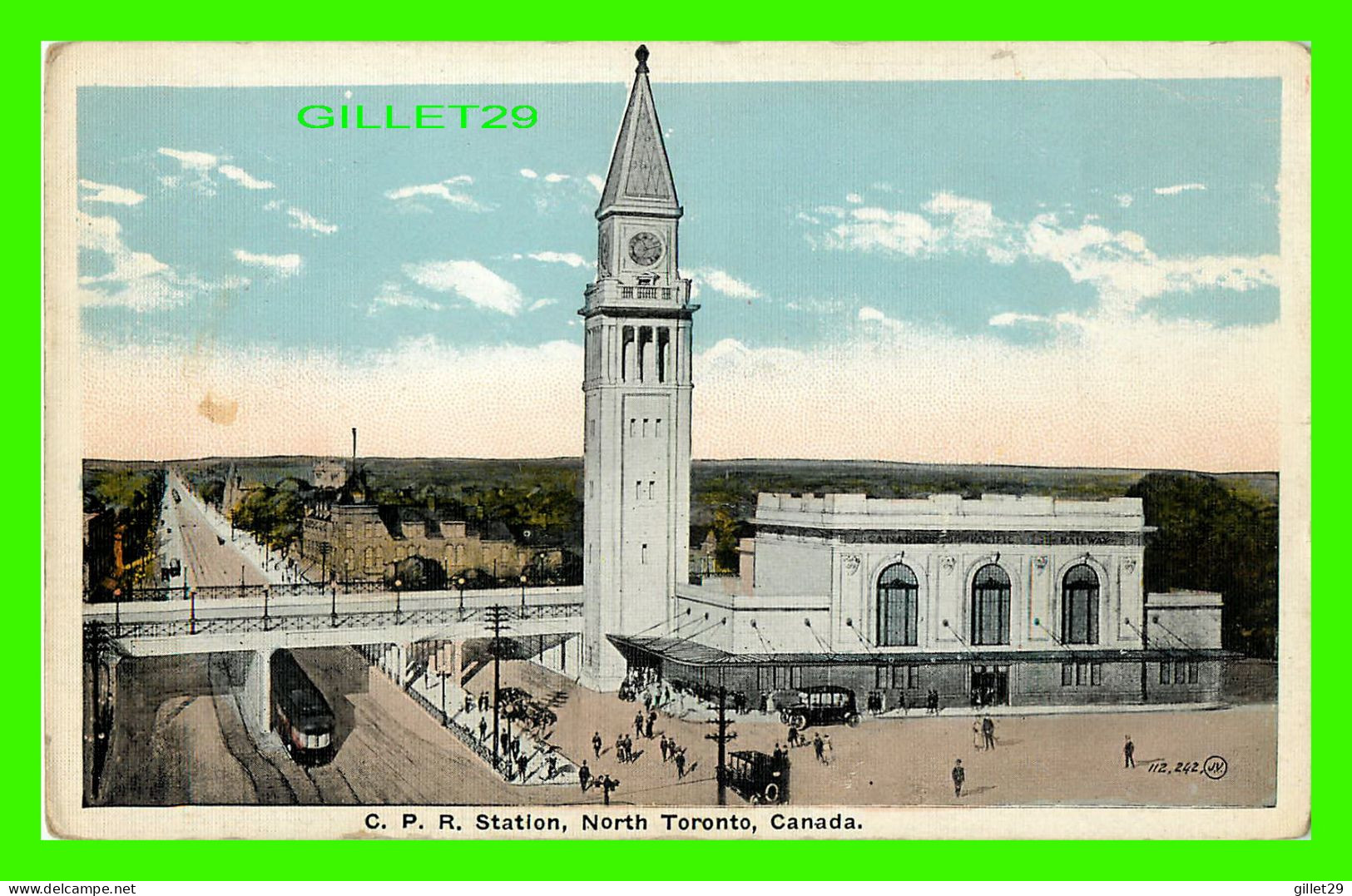 TORONTO, ONTARIO - C.P.R. STATION, NORTH TORONTO - THE VALENTINE & SONS UNITED PUB. CO - - Toronto