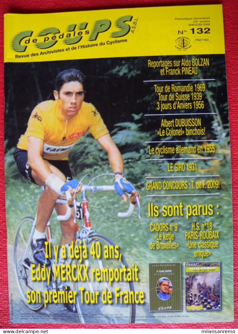 CYCLISME: CYCLISTE : REVUE COUPS DE PEDALES:N°132 - Cyclisme