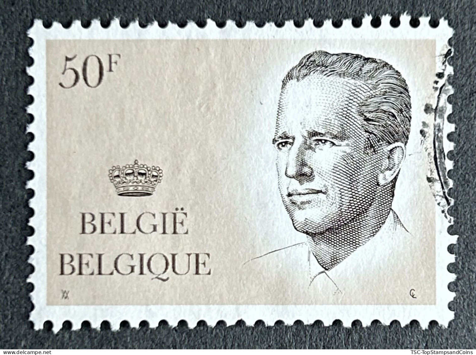 BEL2126U1 - King Baudouin 1st. - 50 F Used Stamp - Belgium - 1984 - 1981-1990 Velghe