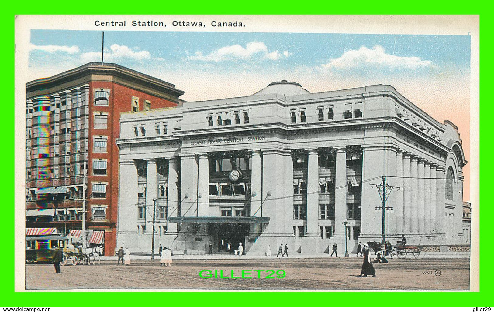 OTTAWA, ONTARIO - CENTRAL STATION - ANIMATED WITH PEOPLES - THE VALENTINE & SONS UNITED PUB CO - - Ottawa
