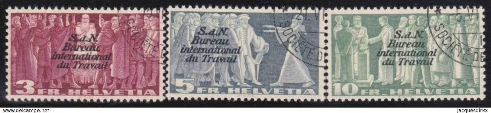 Suisse   .  Yvert  .     Service  178/180     .        O        .      Oblitéré - Service