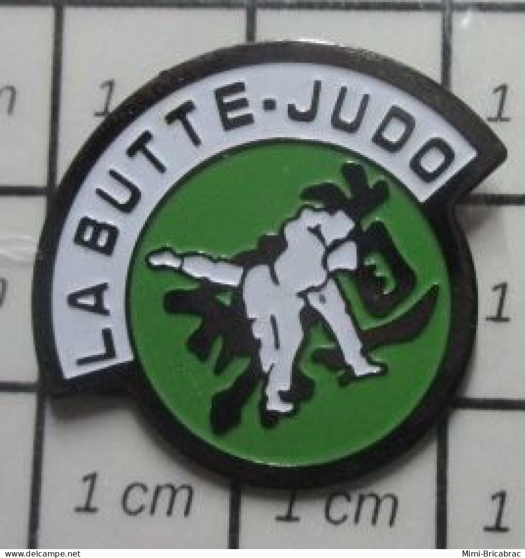 1616B Pin's Pins : BEAU ET RARE : SPORT / JUDO CLUB LA BUTTE CAEN - Judo