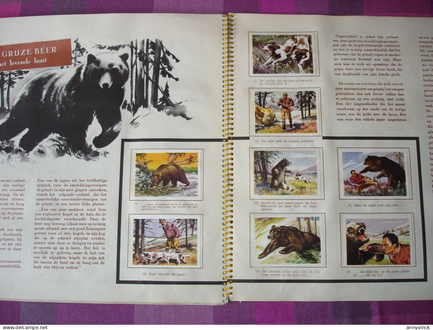 Album Chocolade Martougin " Jagers op wilde dieren " volledig in prima staat