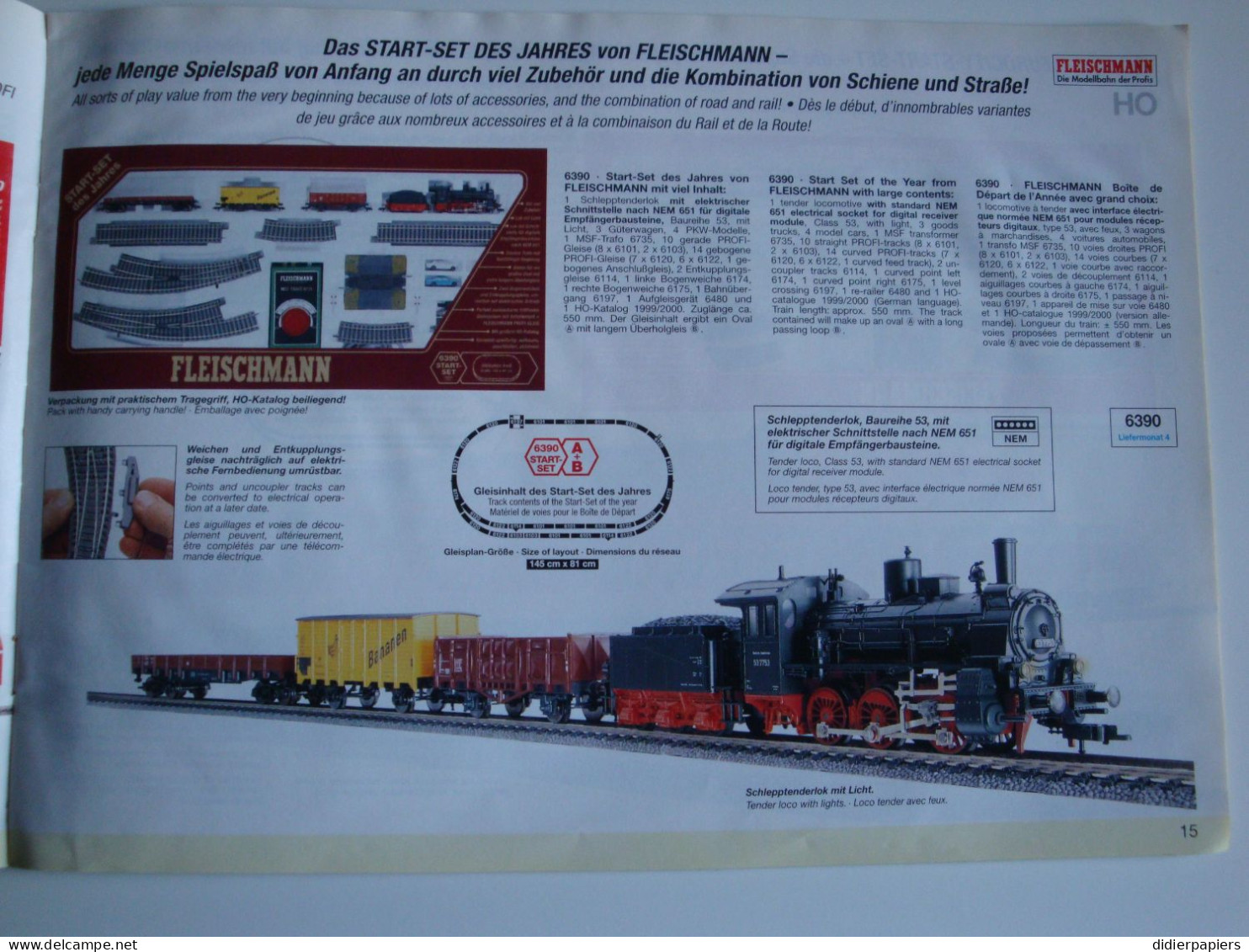 Original Catalogue Fleischman Trains,modèles Réduits Année 2000 - Andere & Zonder Classificatie