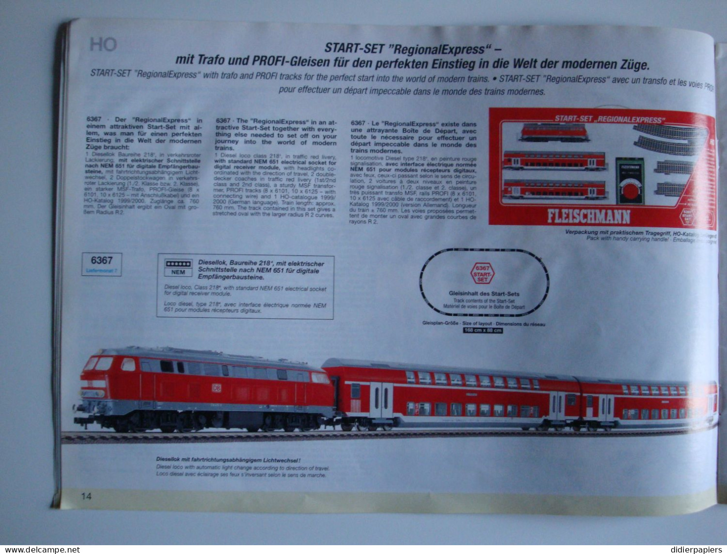 Original Catalogue Fleischman Trains,modèles Réduits Année 2000 - Altri & Non Classificati