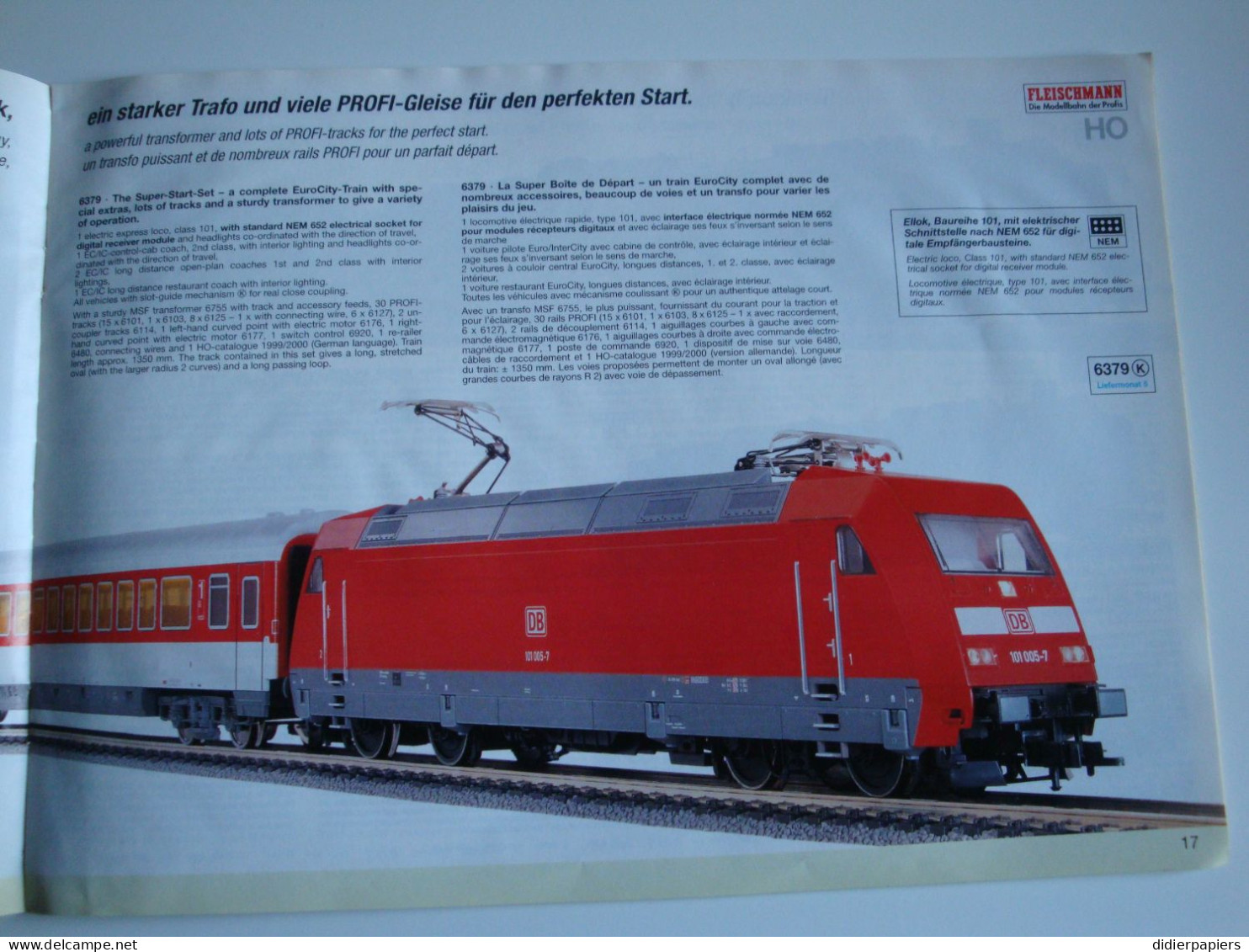 Original Catalogue Fleischman Trains,modèles Réduits Année 2000 - Otros & Sin Clasificación