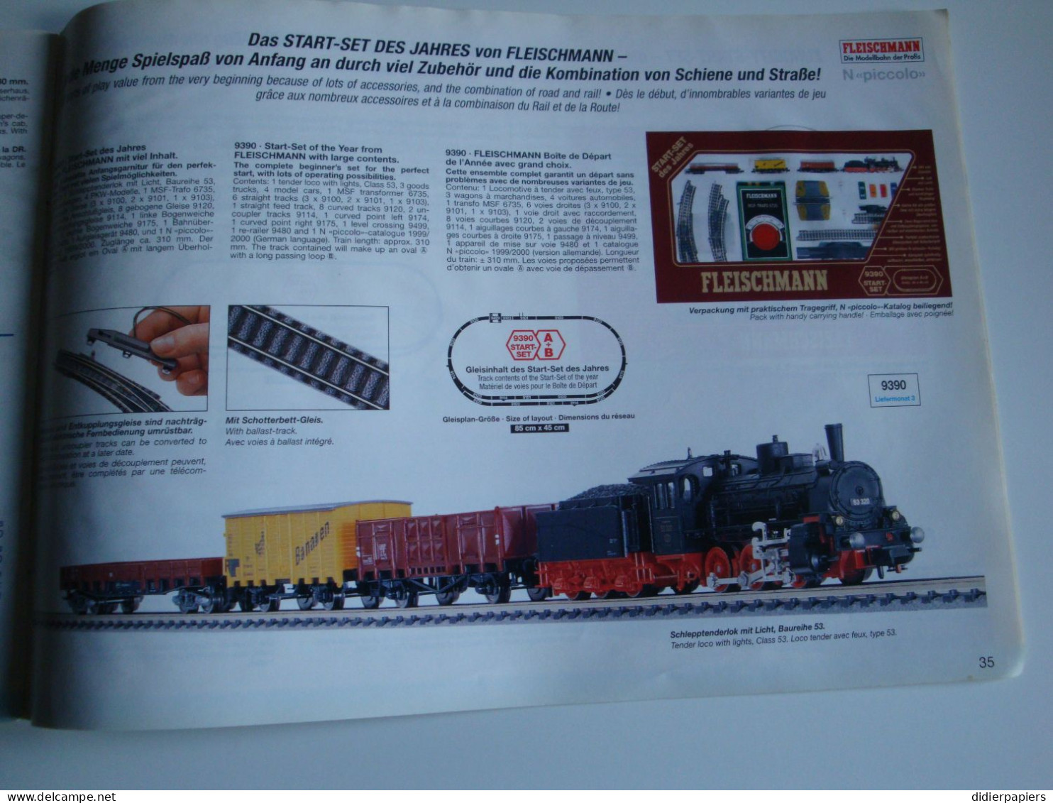 Original Catalogue Fleischman Trains,modèles Réduits Année 2000 - Andere & Zonder Classificatie