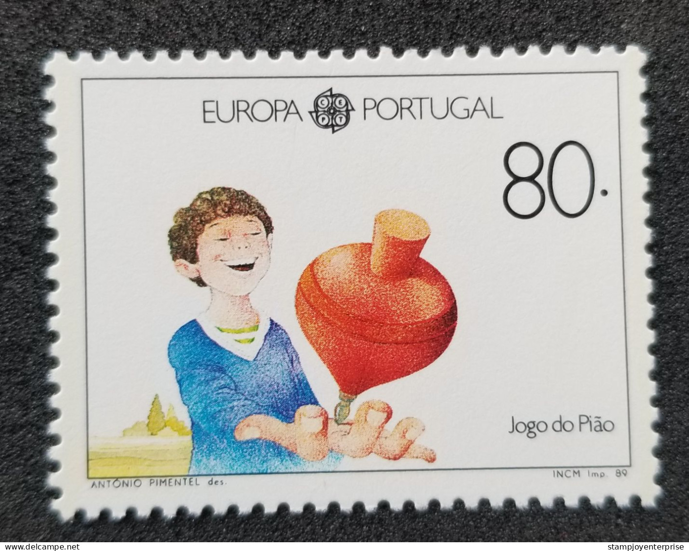 Portugal EUROPA CEPT Children Games Spinning Top 1989 Child Play (stamp) MNH - Ongebruikt