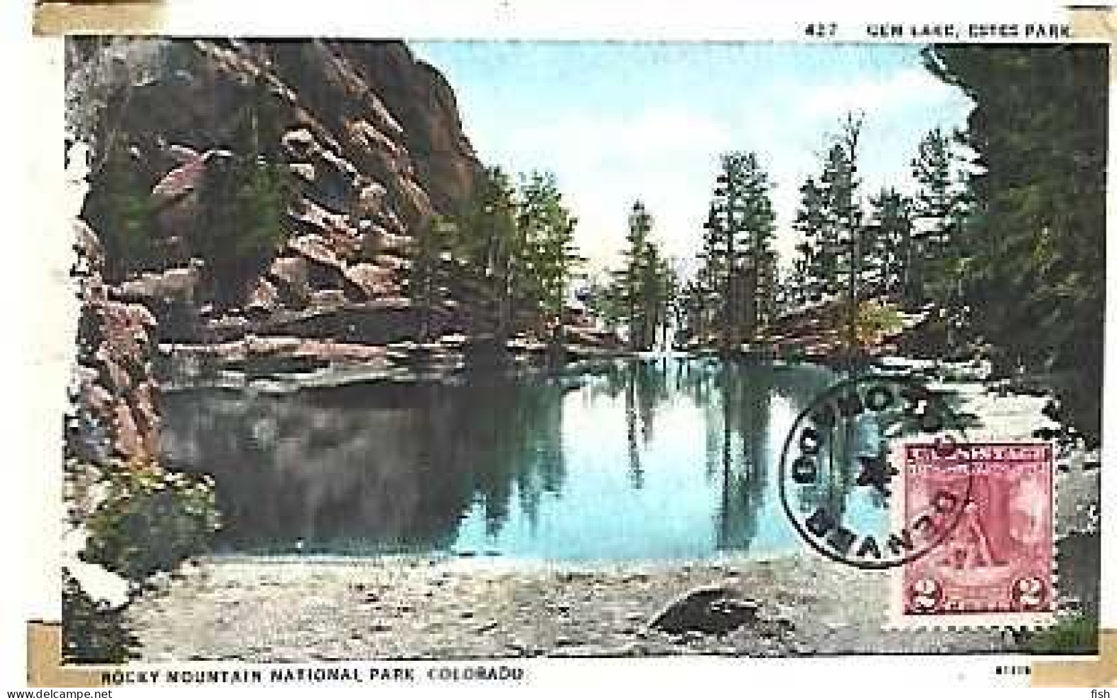 United States & Marcofilia, Rocky Mountain National Park, Gem Lake, Colorado, Denver, Ed. Sanborn S. Co. (427) - Denver