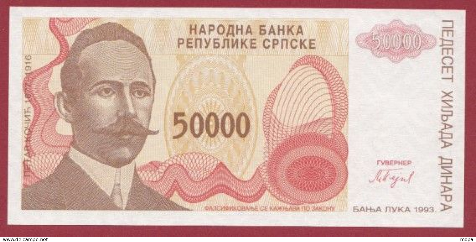 Bosnie-Herzegovine--- 50000 Dinara --1993    ---UNC --(342) - Bosnie-Herzegovine